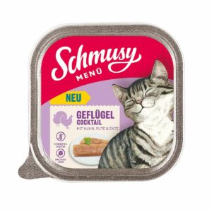 Schmusy Menü Geflügelcocktail 16x100g