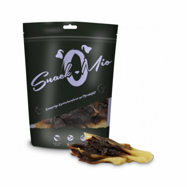 SnackOMio - knusprige Kaninchenohren an Pferdefilet 70g