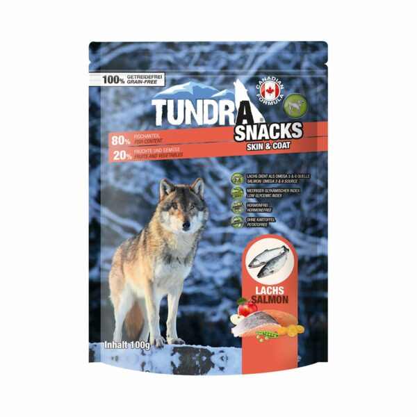 Tundra Dog Snack Skin & Coat Lachs 3x100g