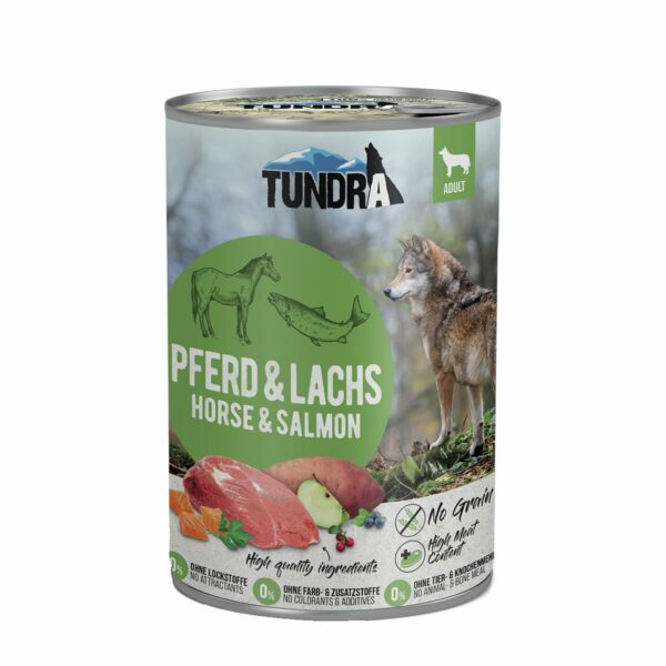 Tundra Dog Pferd und Lachs 6x400g