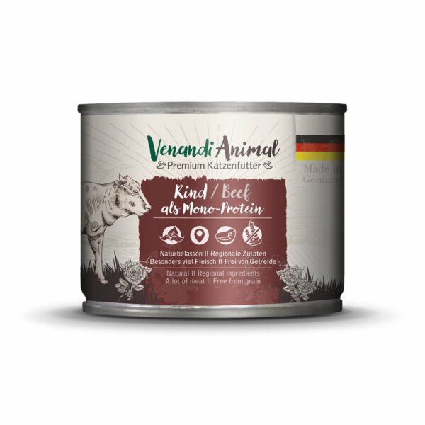 Venandi Animal - Rind als Monoprotein 24x200g