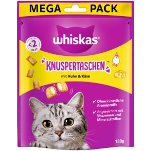 Whiskas Knuspertaschen mit Huhn und Käse 8x180g