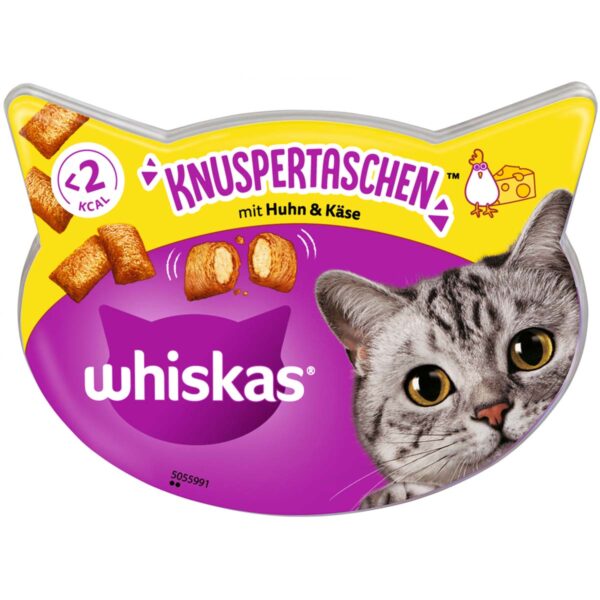 Whiskas Knuspertaschen mit Huhn und Käse 8x60g