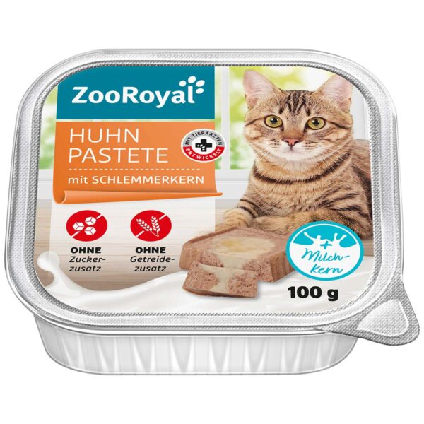 ZooRoyal Huhnpastete mit Milchkern 16x100g