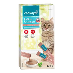 ZooRoyal Katzenschleckies Leberwurst 5x8x15g