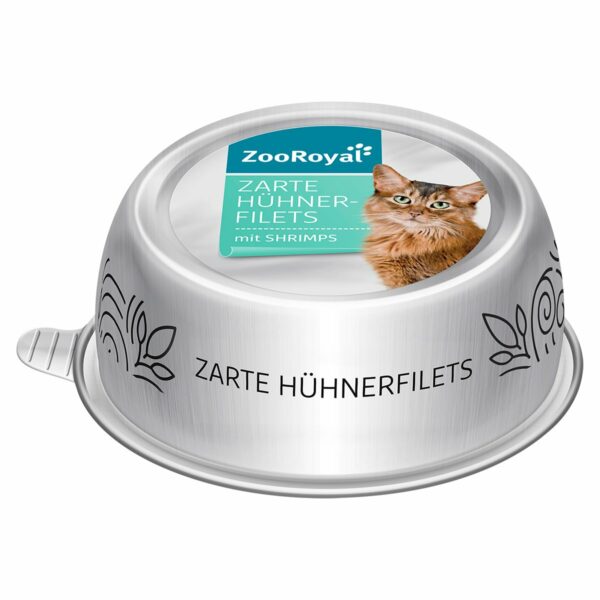 ZooRoyal Zarte Hühnerfilets mit Shrimps 12x85g