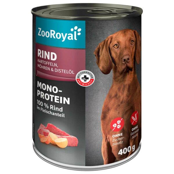 ZooRoyal Mono-Protein Rind mit Kartoffeln