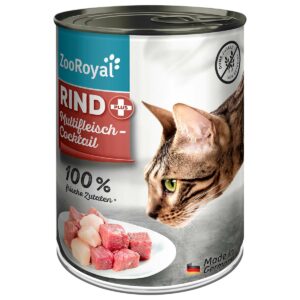 ZooRoyal Katze Rind + Multifleischcocktail 12x400g