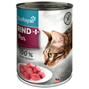 ZooRoyal Katze Rind + pur 12x400g