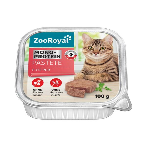 ZooRoyal Monoprotein Pastete Pute Pur 32x100g