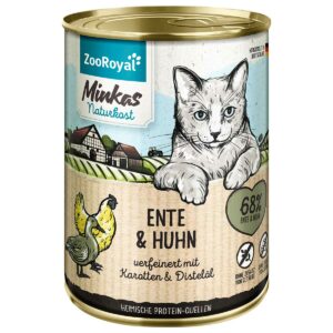 ZooRoyal Minkas Ente und Huhn mit Karotten 12x400g