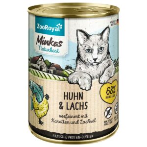 ZooRoyal Minkas Huhn und Lachs mit Karotten 6x400g