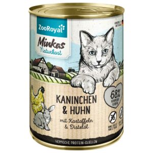 ZooRoyal Minkas Kaninchen und Huhn mit Kartoffeln 6x400g