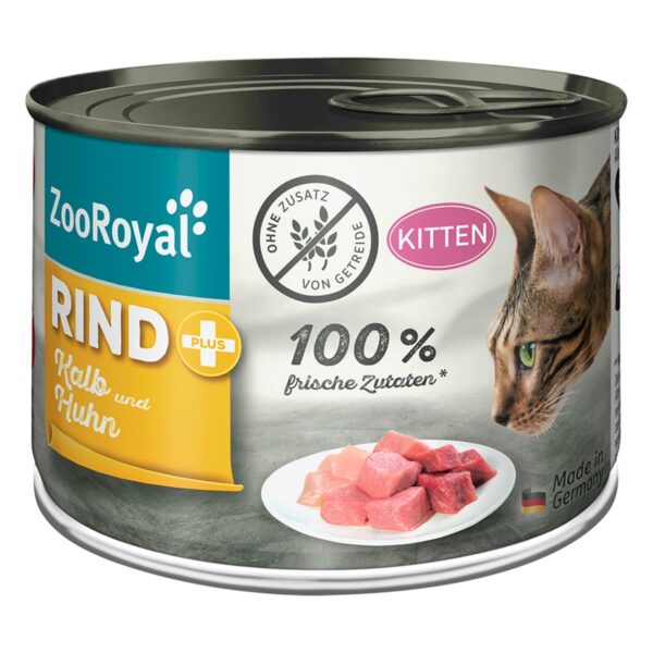 ZooRoyal Rind + Kitten 6x200g